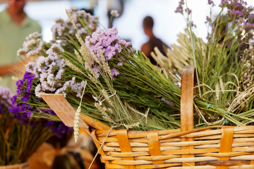 Cassis, its market, lavender, local cuisine, charcuterie, cheese, in the cassis' village